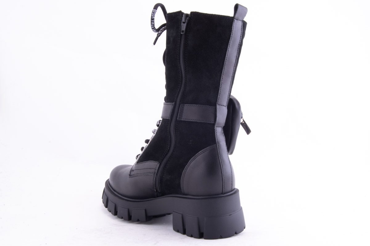 Ghete Dama Raimondo Piele Naturala Leof 340 /Negru - Raimondo - amely.ro