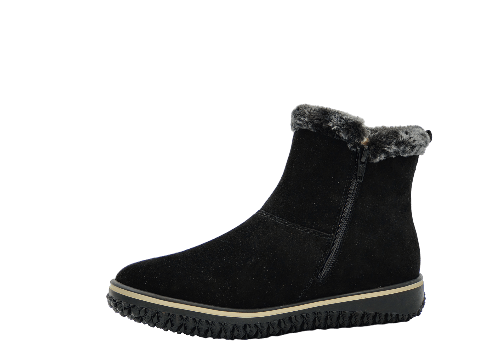 Ghete Dama Rieker Piele Naturala Intoarsa Riek Z4266 - Rieker - amely.ro