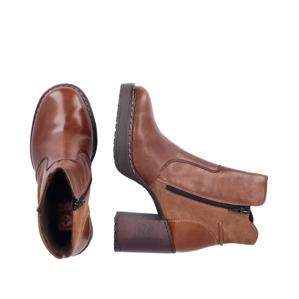 Ghete Dama Rieker Piele Naturala Riek Y4157 - Rieker - amely.ro
