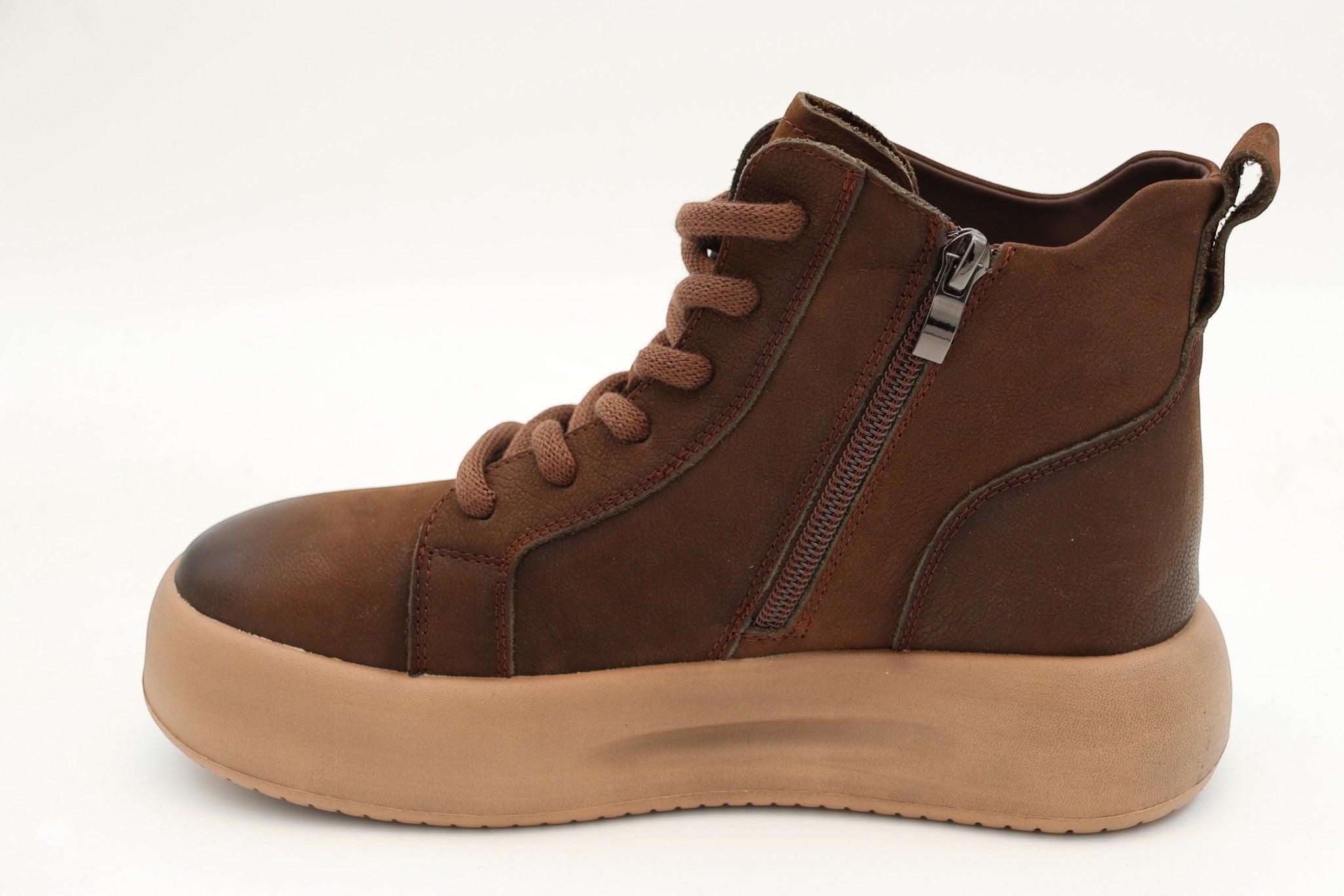 Ghete Dama Piele Naturala Feeling BELL 86683 Maro - imaginea 4