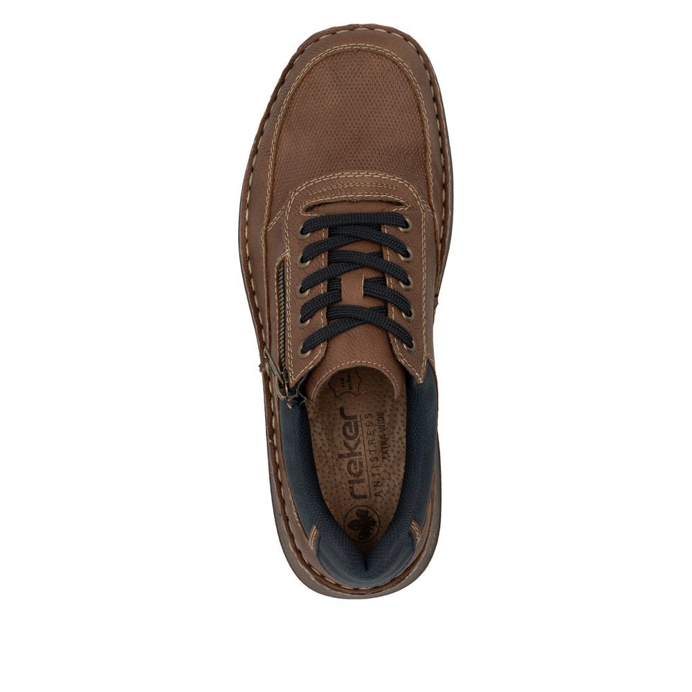 Pantofi Barbati Piele Naturala Rieker RIEK 03006 - Rieker - pantofia.ro