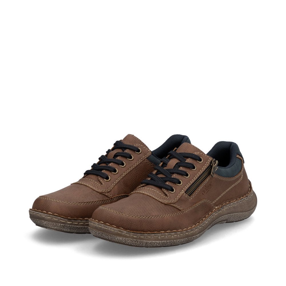 Pantofi Barbati Piele Naturala Rieker RIEK 03006 - Rieker - pantofia.ro