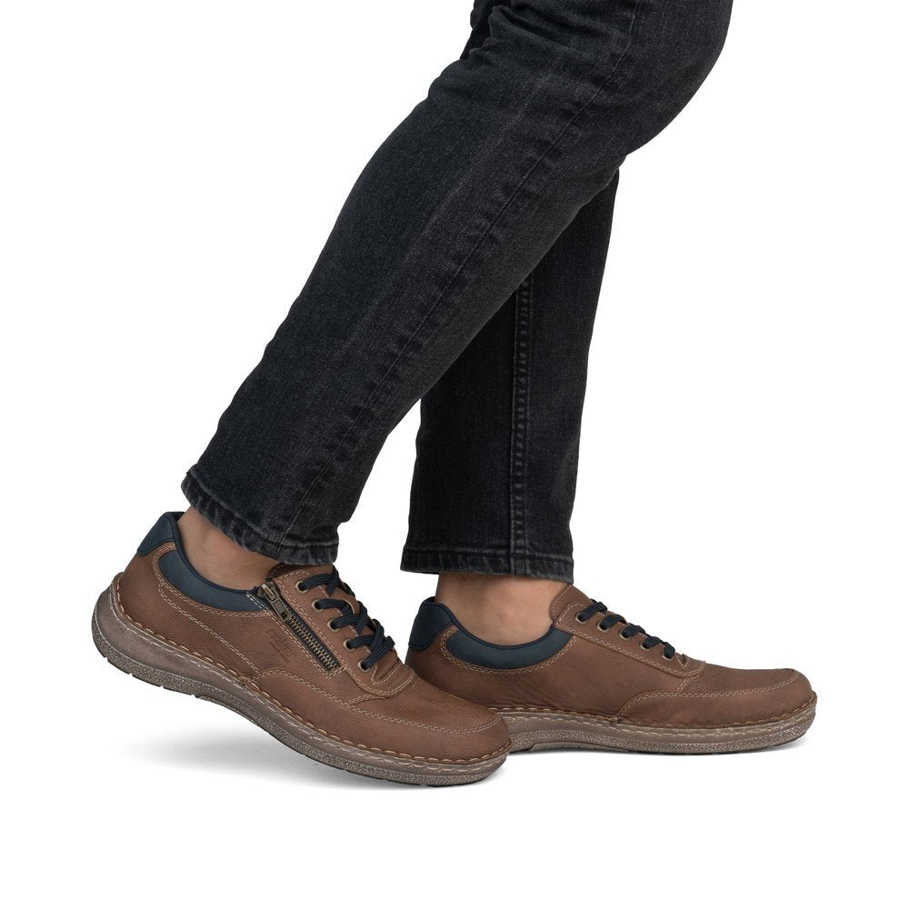 Pantofi Barbati Piele Naturala Rieker RIEK 03006 - Rieker - pantofia.ro