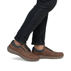 Pantofi Barbati Piele Naturala Rieker RIEK 03006 - Rieker - pantofia.ro