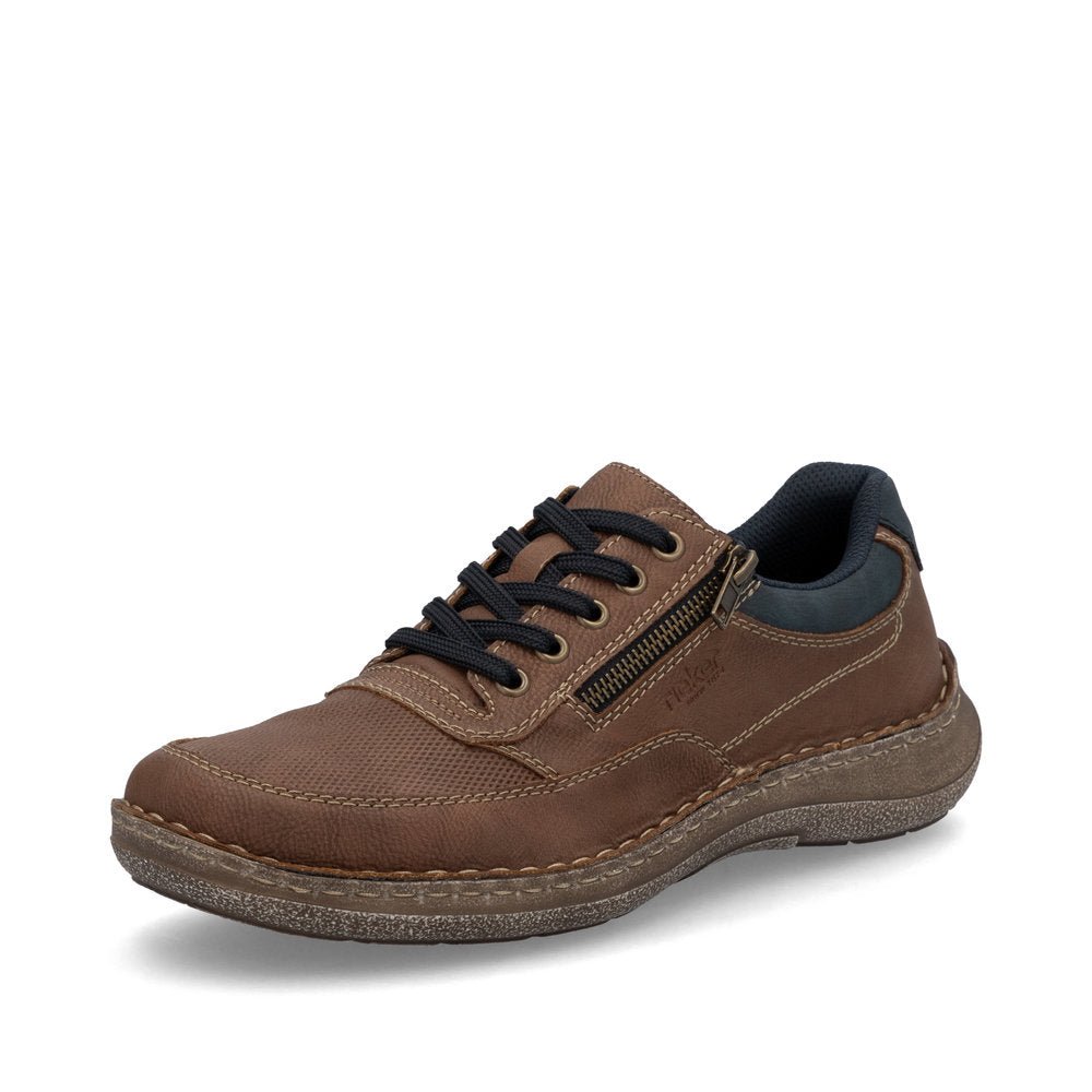 Pantofi Barbati Piele Naturala Rieker RIEK 03006 - Rieker - pantofia.ro