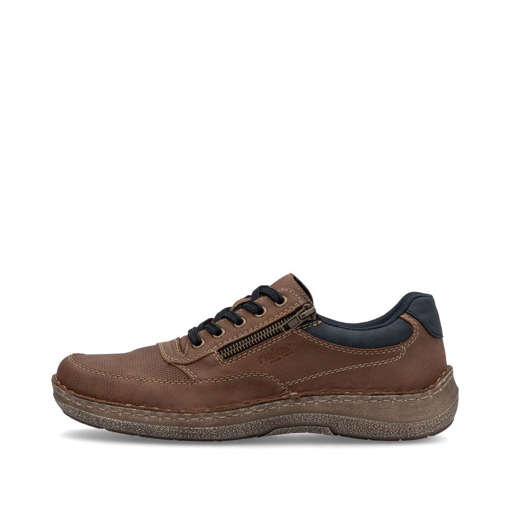 Pantofi Barbati Piele Naturala Rieker RIEK 03006 - Rieker - pantofia.ro