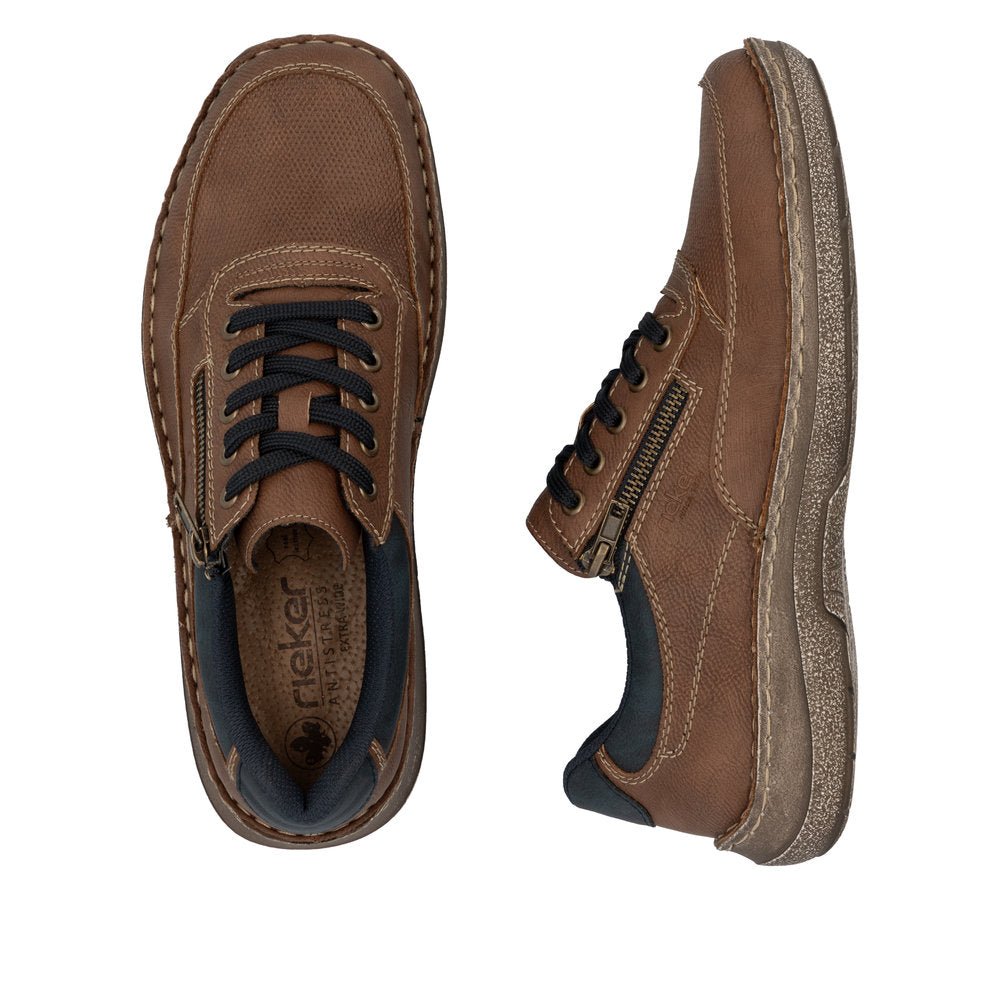 Pantofi Barbati Piele Naturala Rieker RIEK 03006 - Rieker - pantofia.ro