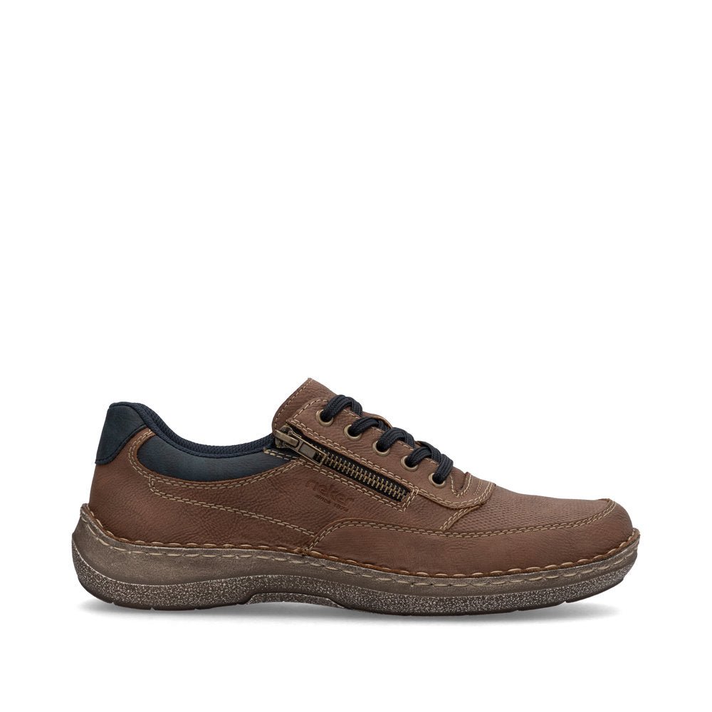 Pantofi Barbati Piele Naturala Rieker RIEK 03006 - Rieker - pantofia.ro