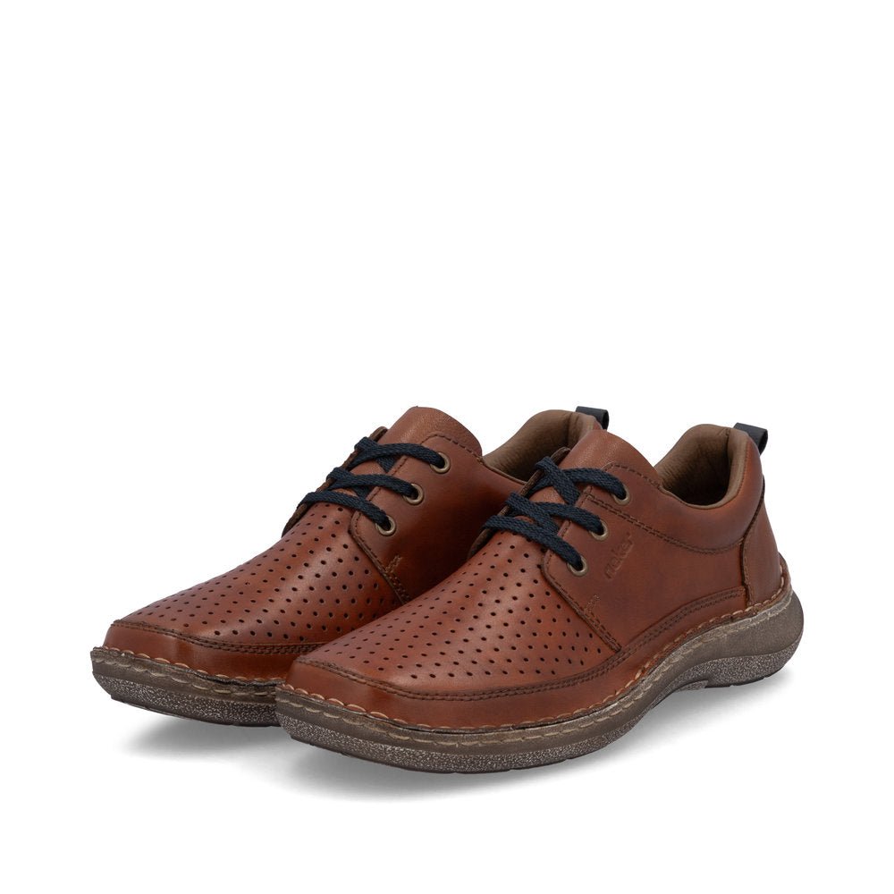 Pantofi Barbati Piele Naturala Rieker RIEK 03007 - Rieker - amely.ro