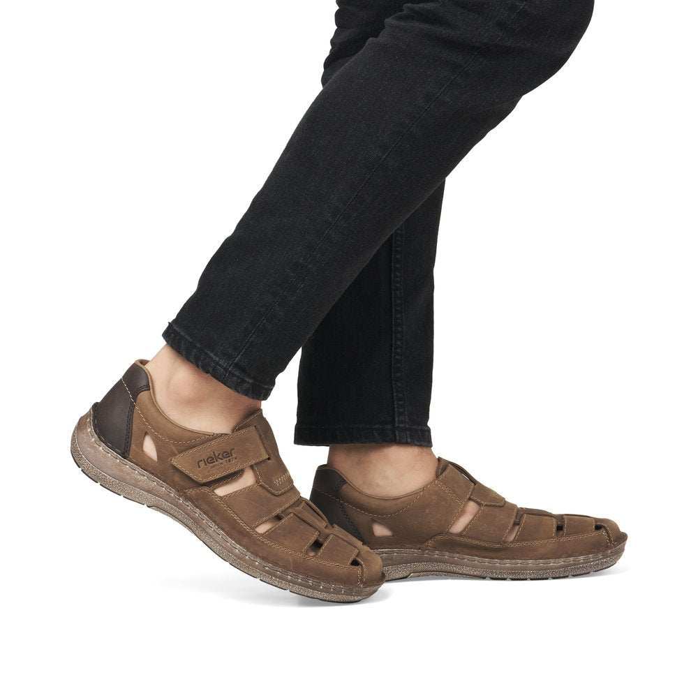 Pantofi Barbati Piele Naturala Rieker RIEK 03078 - Rieker - amely.ro