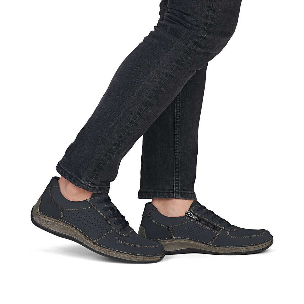 Pantofi Barbati Piele Naturala Rieker RIEK 05223 - Rieker - pantofia.ro