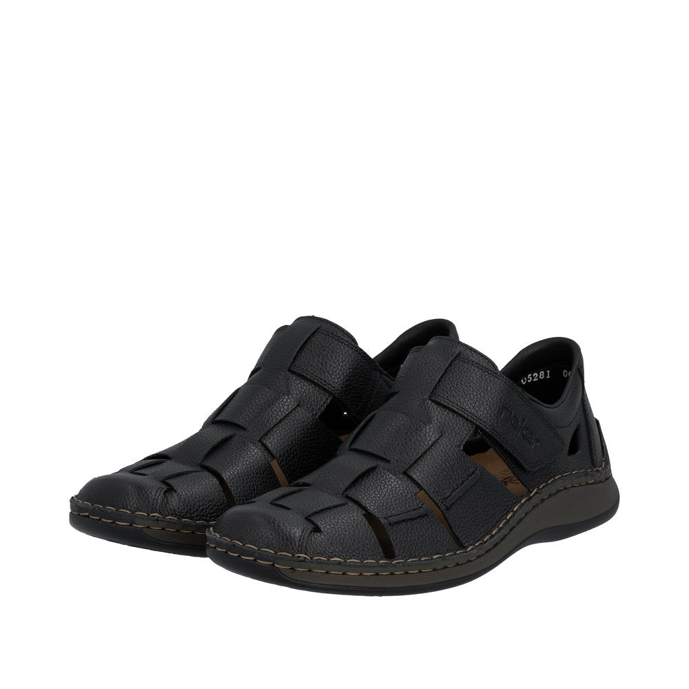 Pantofi Barbati Piele Naturala Rieker RIEK 05281 - Rieker - pantofia.ro