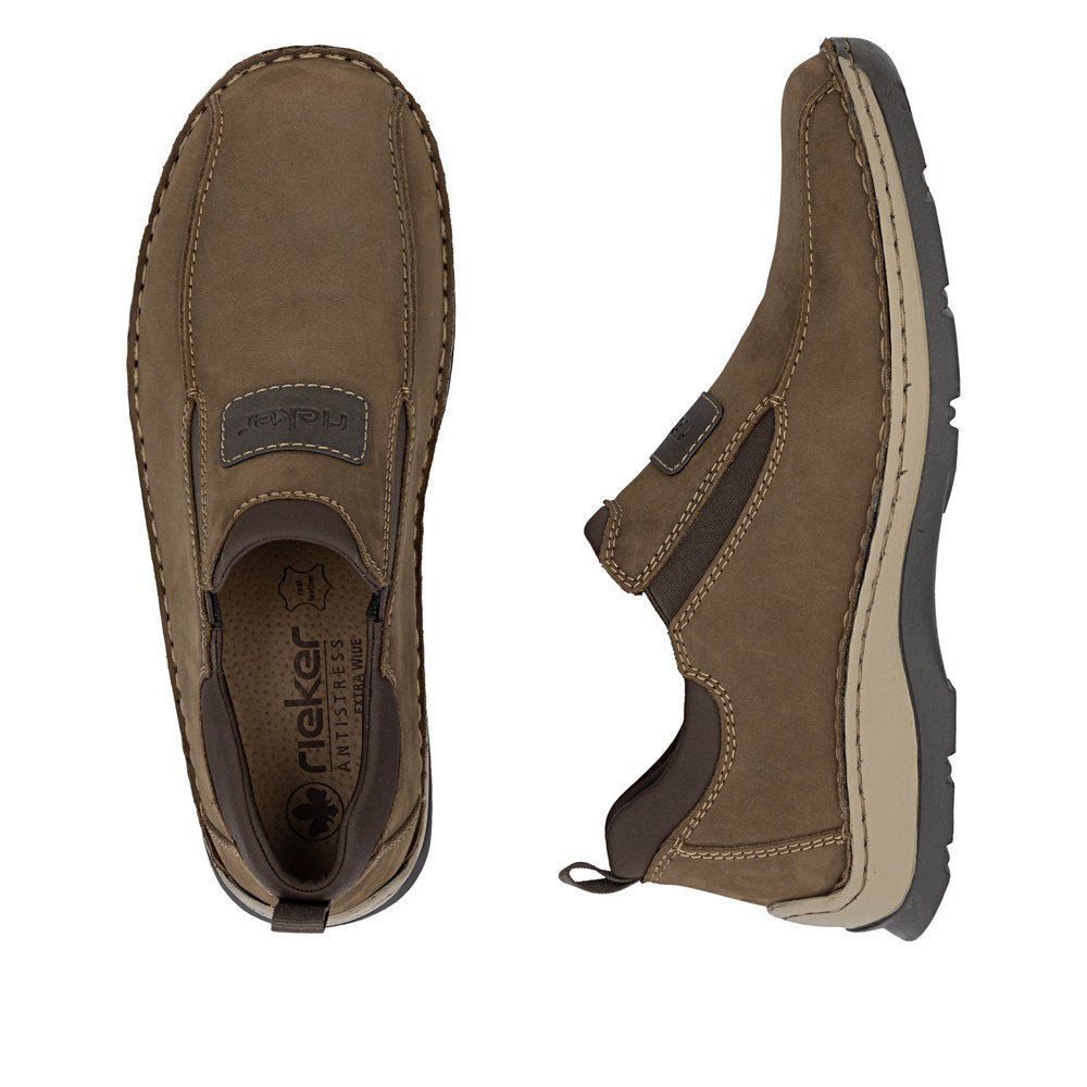 Pantofi Barbati Piele Naturala Rieker RIEK 05363 - Rieker - amely.ro