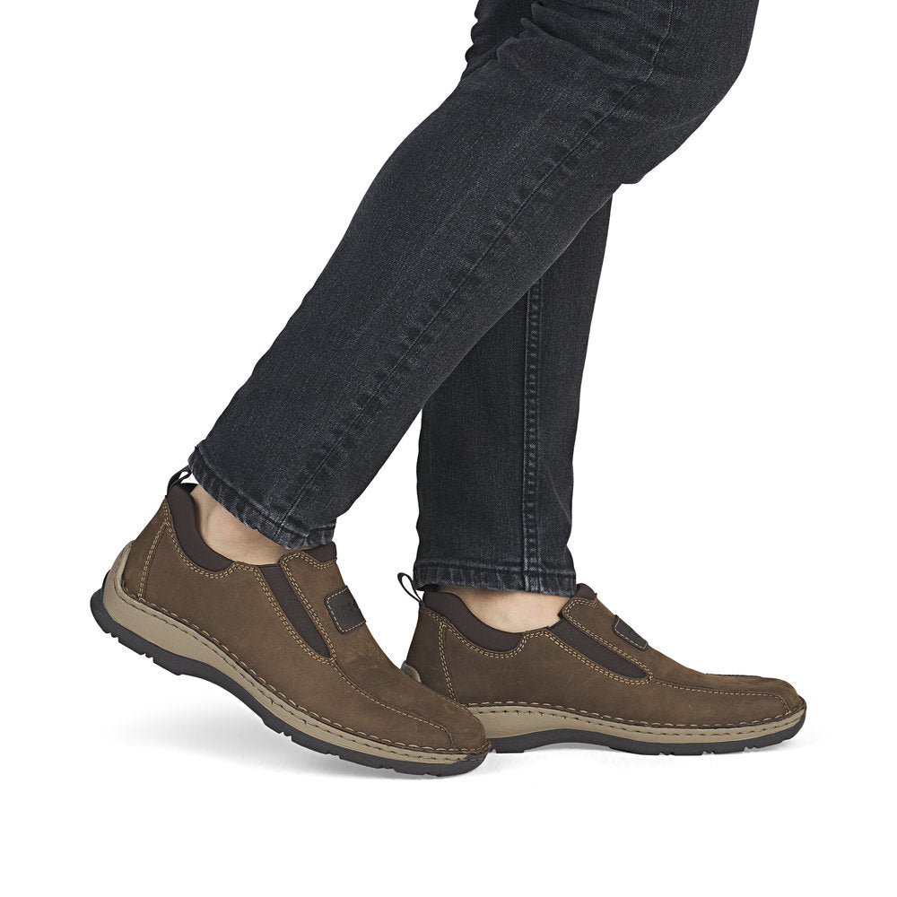 Pantofi Barbati Piele Naturala Rieker RIEK 05363 - Rieker - amely.ro