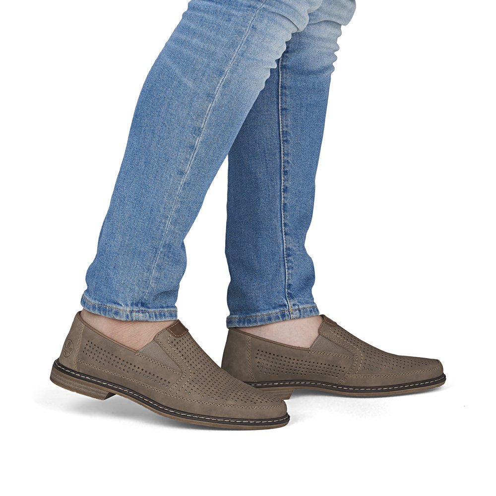 Pantofi Barbati Piele Naturala Rieker RIEK 13459 - Rieker - amely.ro