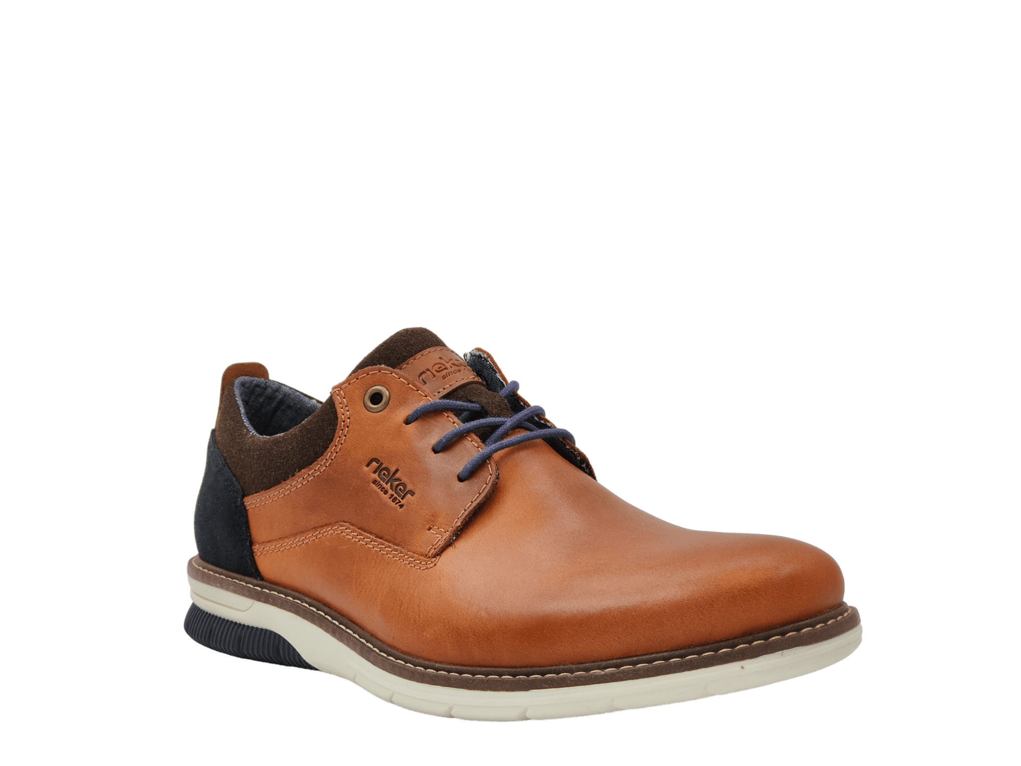 Pantofi Barbati Piele Naturala Rieker RIEK 14405 - Rieker - amely.ro