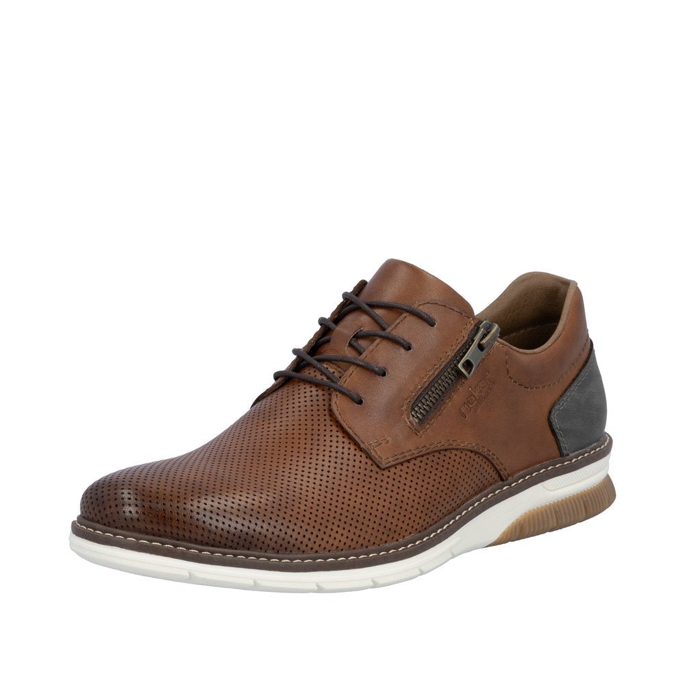 Pantofi Barbati Piele Naturala Rieker RIEK 14412 - Rieker - amely.ro