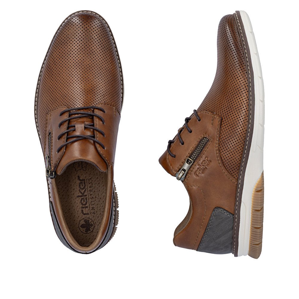 Pantofi Barbati Piele Naturala Rieker RIEK 14412 - Rieker - amely.ro