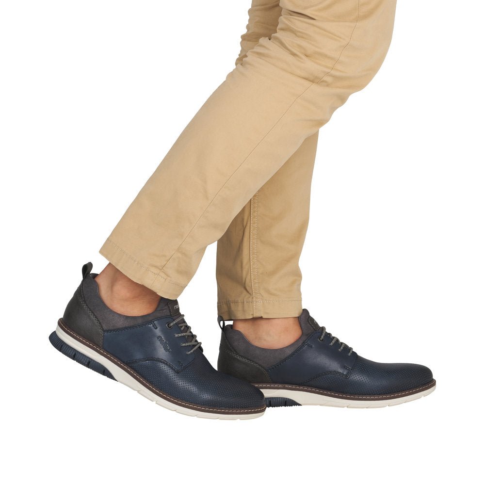 Pantofi Barbati Piele Naturala Rieker RIEK 14450 - Rieker - amely.ro