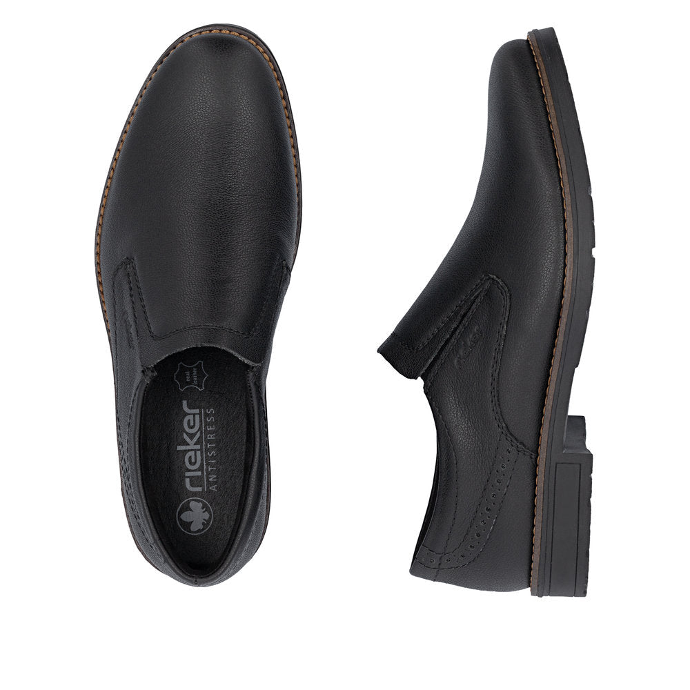 Pantofi Barbati Piele Naturala Rieker RIEK 14657 - Rieker - pantofia.ro