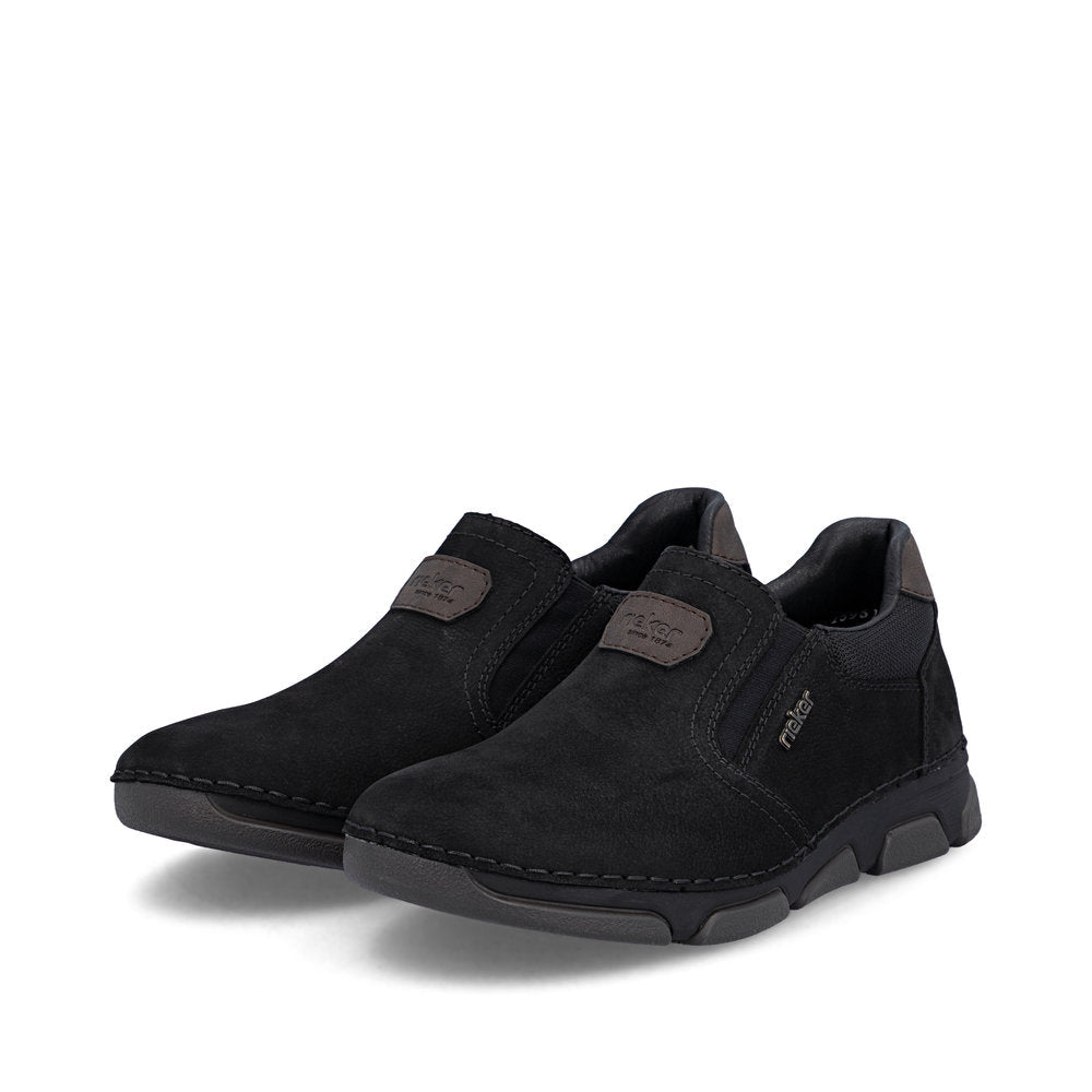 Pantofi Barbati Piele Naturala Rieker RIEK 15951 - Rieker - pantofia.ro