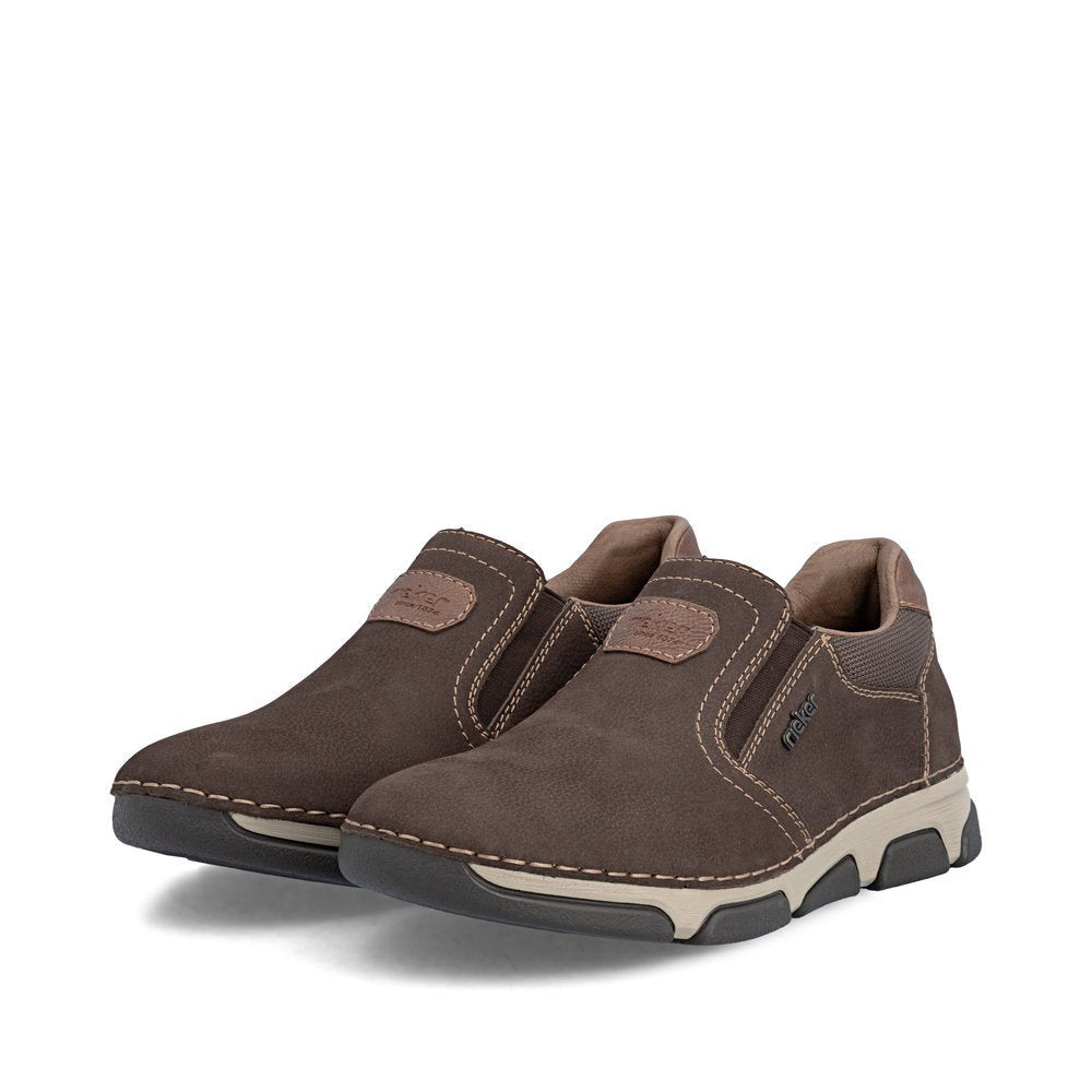 Pantofi Barbati Piele Naturala Rieker RIEK 15951 - Rieker - pantofia.ro