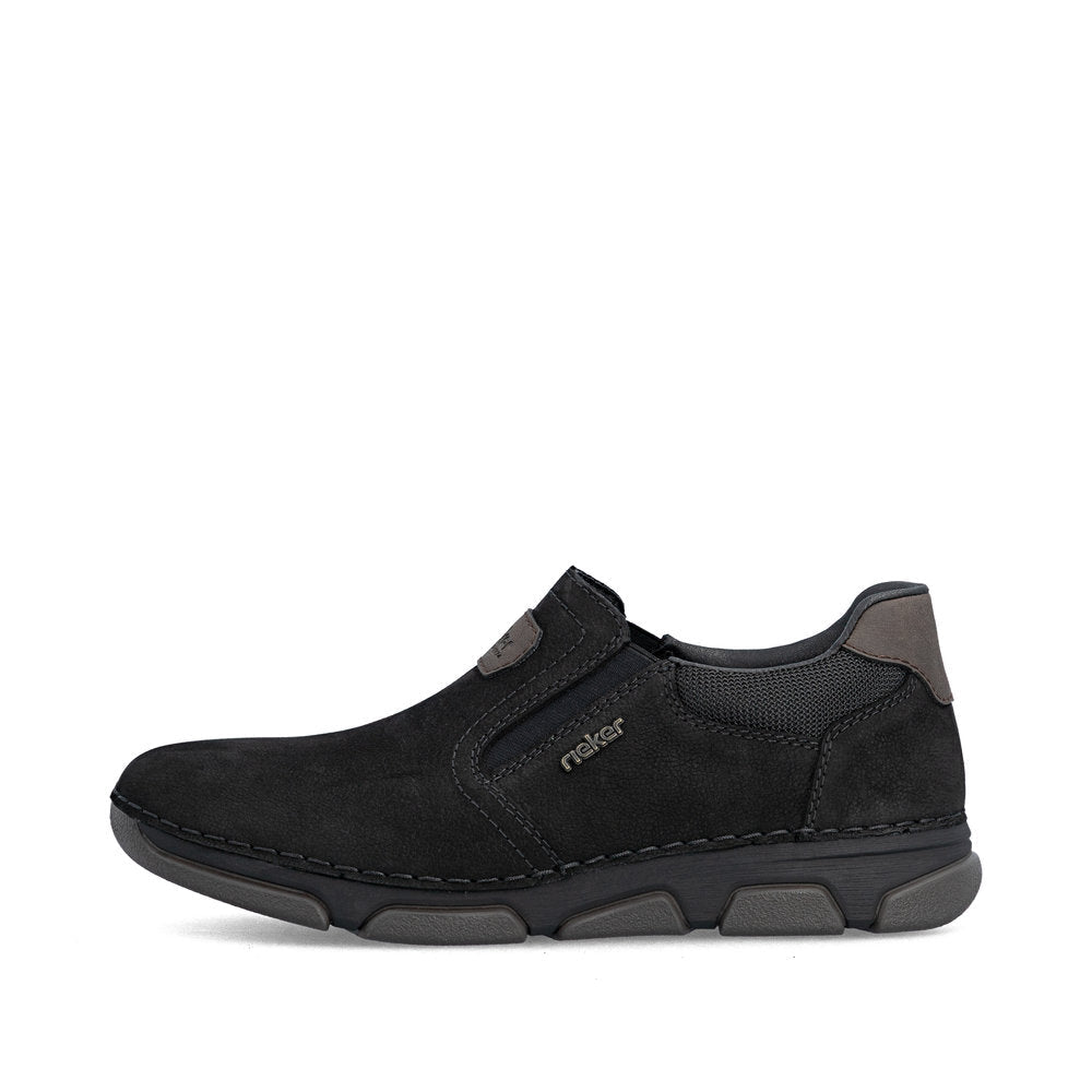 Pantofi Barbati Piele Naturala Rieker RIEK 15951 - Rieker - pantofia.ro