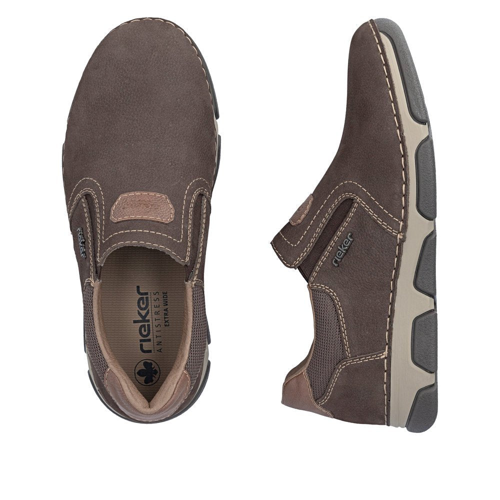 Pantofi Barbati Piele Naturala Rieker RIEK 15951 - Rieker - pantofia.ro