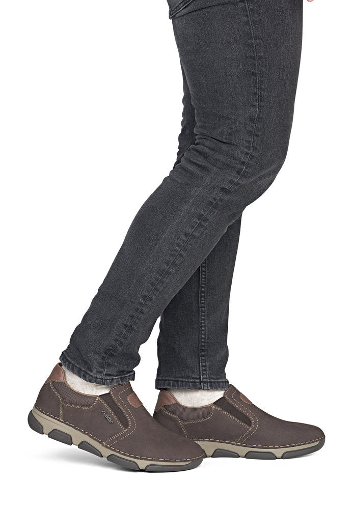 Pantofi Barbati Piele Naturala Rieker RIEK 15951 - Rieker - pantofia.ro