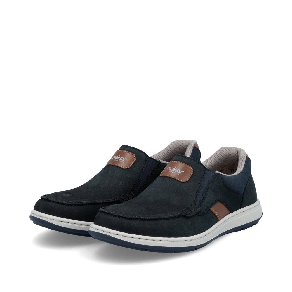Pantofi Barbati Piele Naturala Rieker RIEK 17368 - Rieker - amely.ro