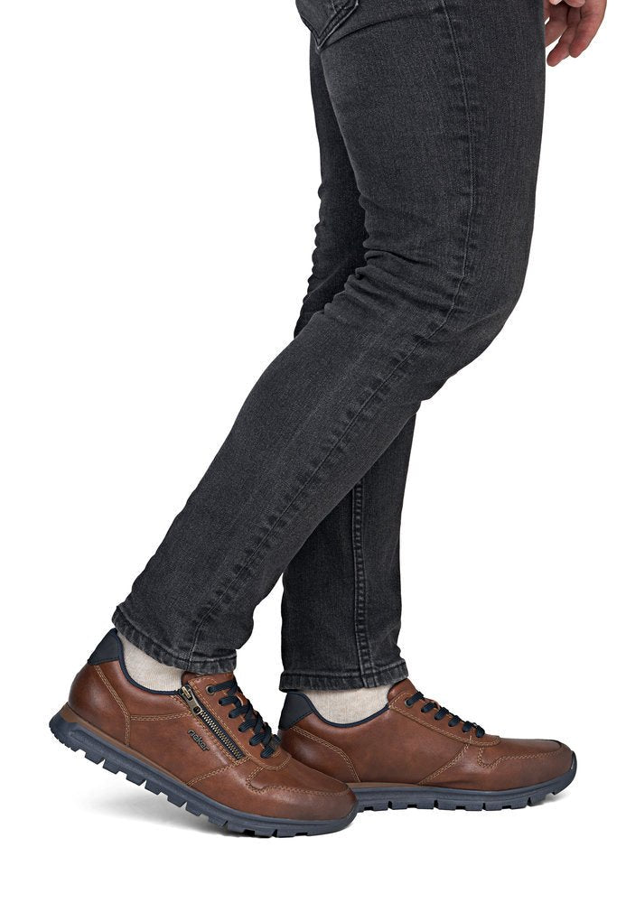 Pantofi Barbati Piele Naturala Rieker RIEK B0513 - Rieker - pantofia.ro