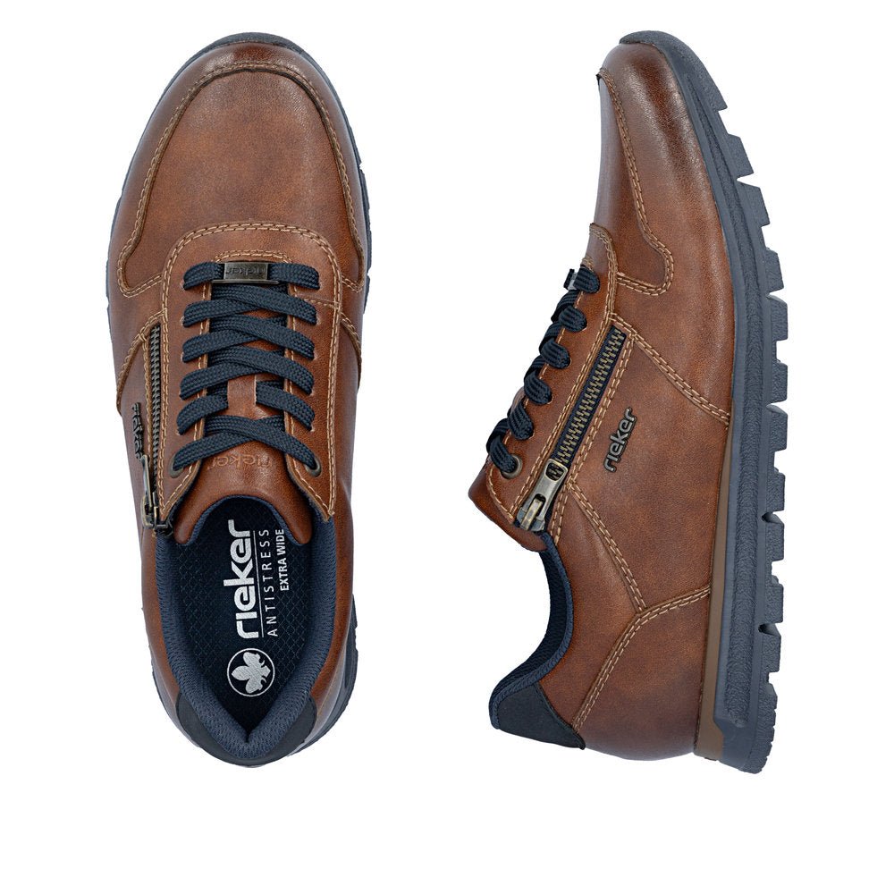 Pantofi Barbati Piele Naturala Rieker RIEK B0513 - Rieker - pantofia.ro