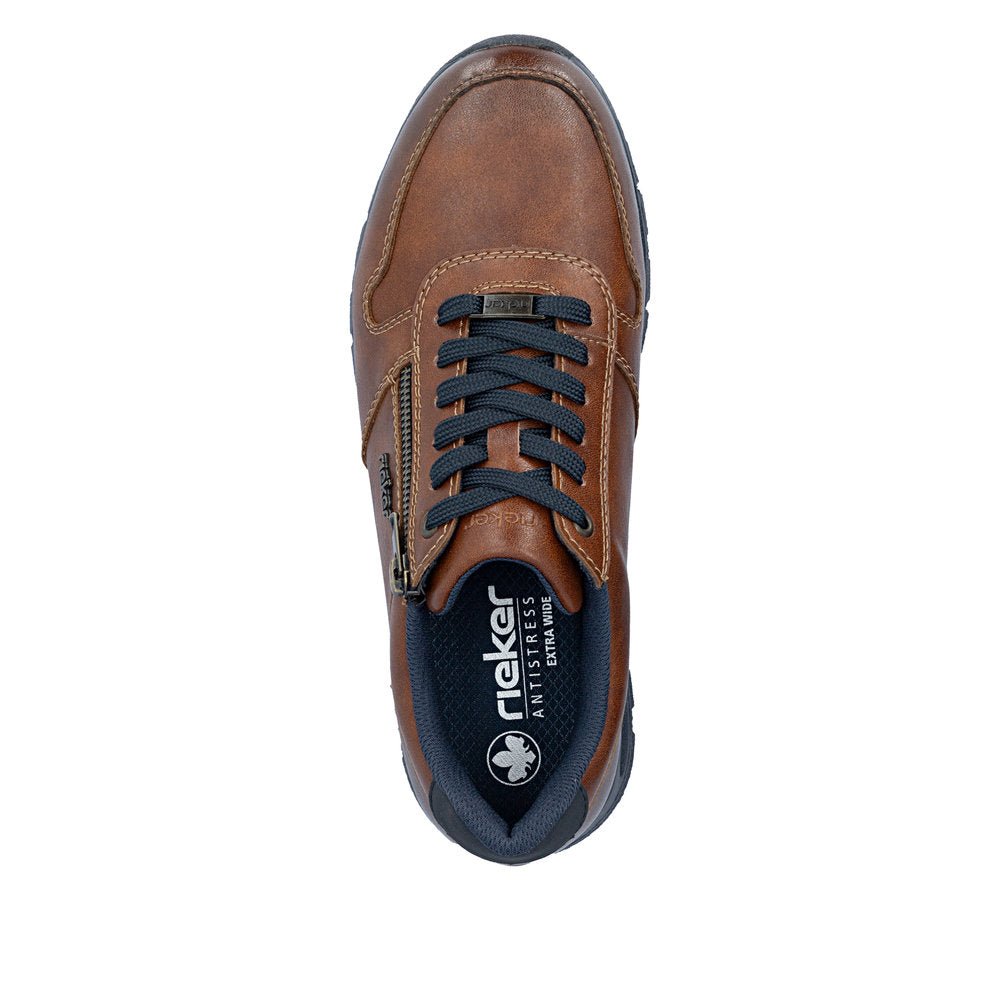 Pantofi Barbati Piele Naturala Rieker RIEK B0513 - Rieker - pantofia.ro