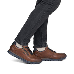 Pantofi Barbati Piele Naturala Rieker RIEK B0513 - Rieker - pantofia.ro