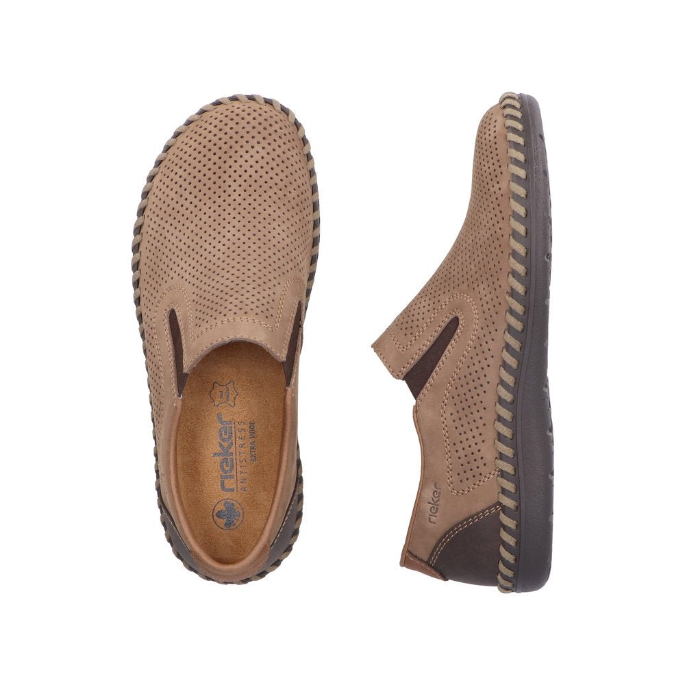 Pantofi Barbati Piele Naturala Rieker RIEK B2460 - Rieker - amely.ro