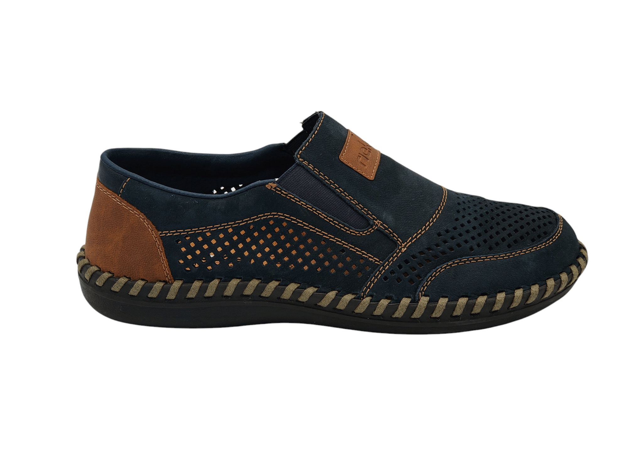 Pantofi Barbati Piele Naturala Rieker RIEK B2466 - Rieker - amely.ro