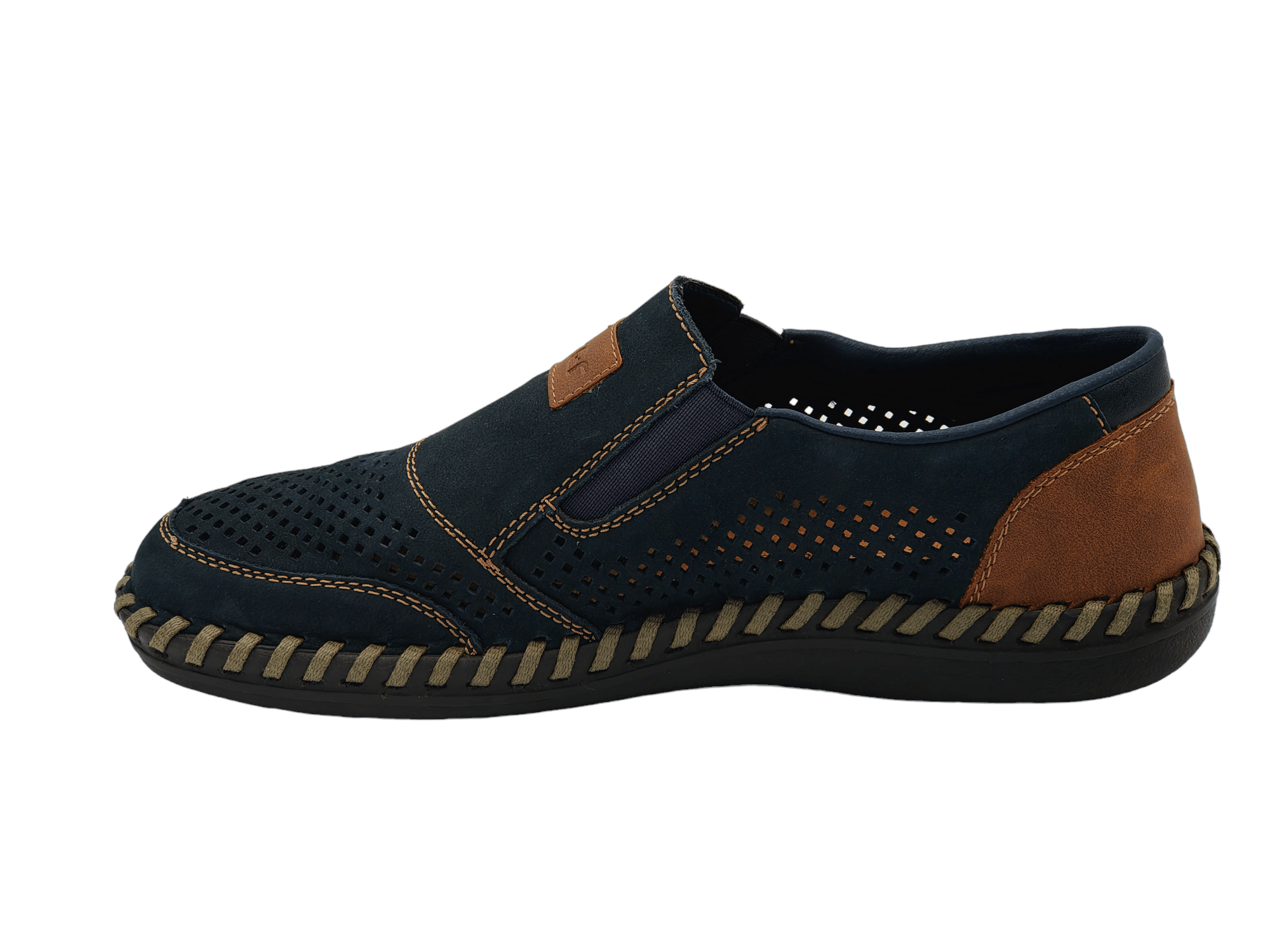 Pantofi Barbati Piele Naturala Rieker RIEK B2466 - Rieker - amely.ro