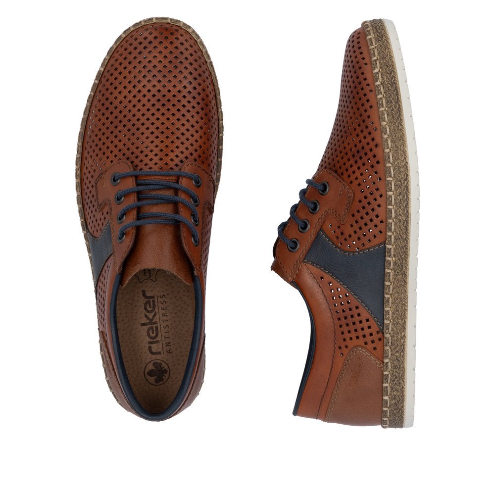 Pantofi Barbati Piele Naturala Rieker RIEK B5214 - Rieker - amely.ro