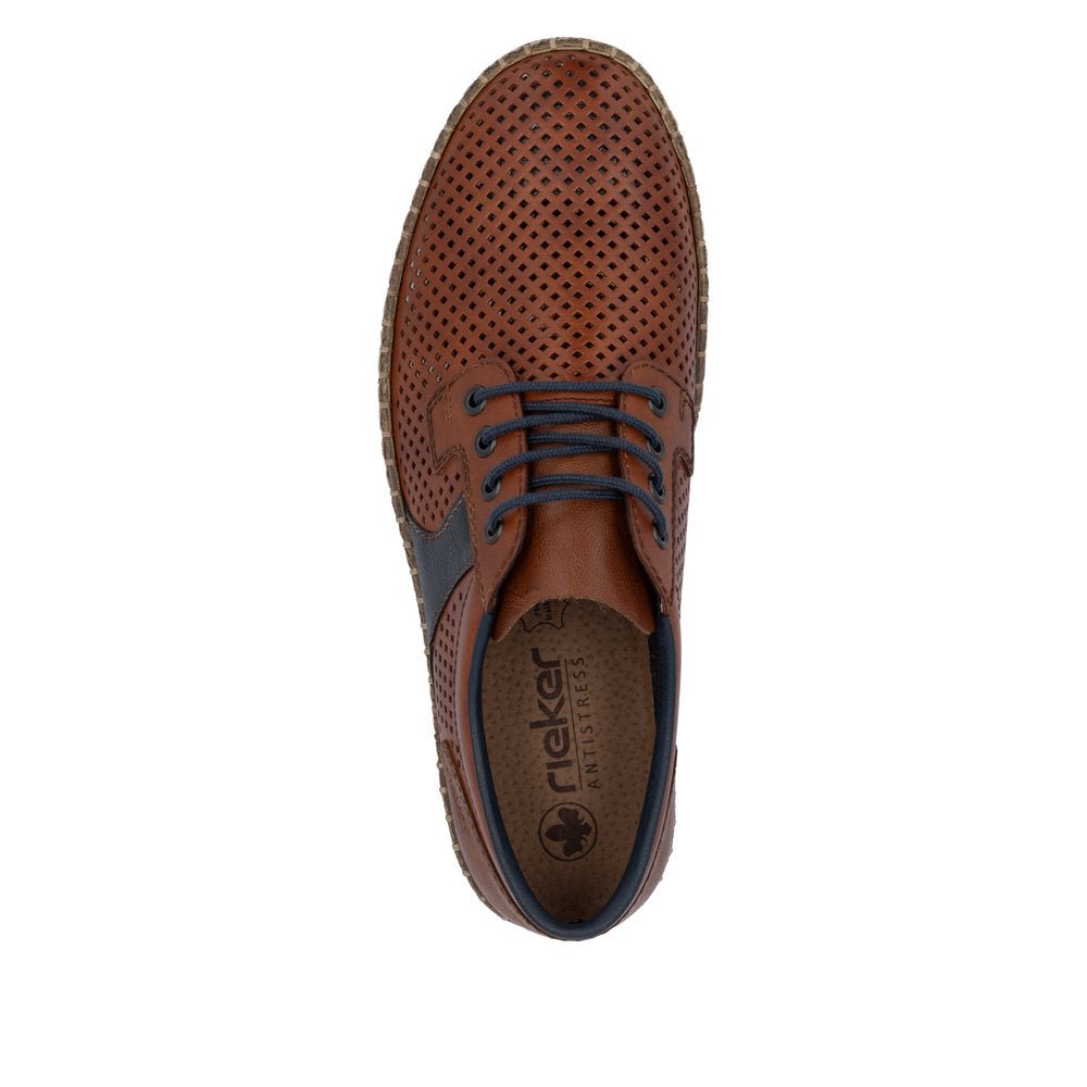 Pantofi Barbati Piele Naturala Rieker RIEK B5214 - Rieker - amely.ro