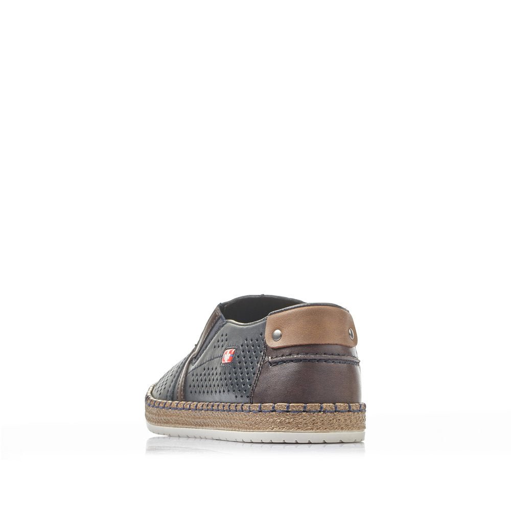 Pantofi Barbati Piele Naturala Rieker RIEK B5297 - Rieker - amely.ro
