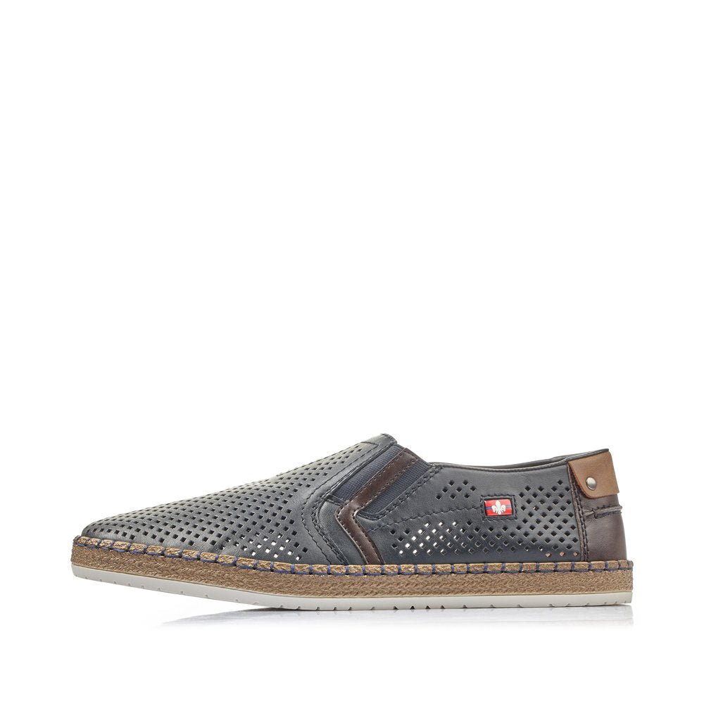 Pantofi Barbati Piele Naturala Rieker RIEK B5297 - Rieker - amely.ro