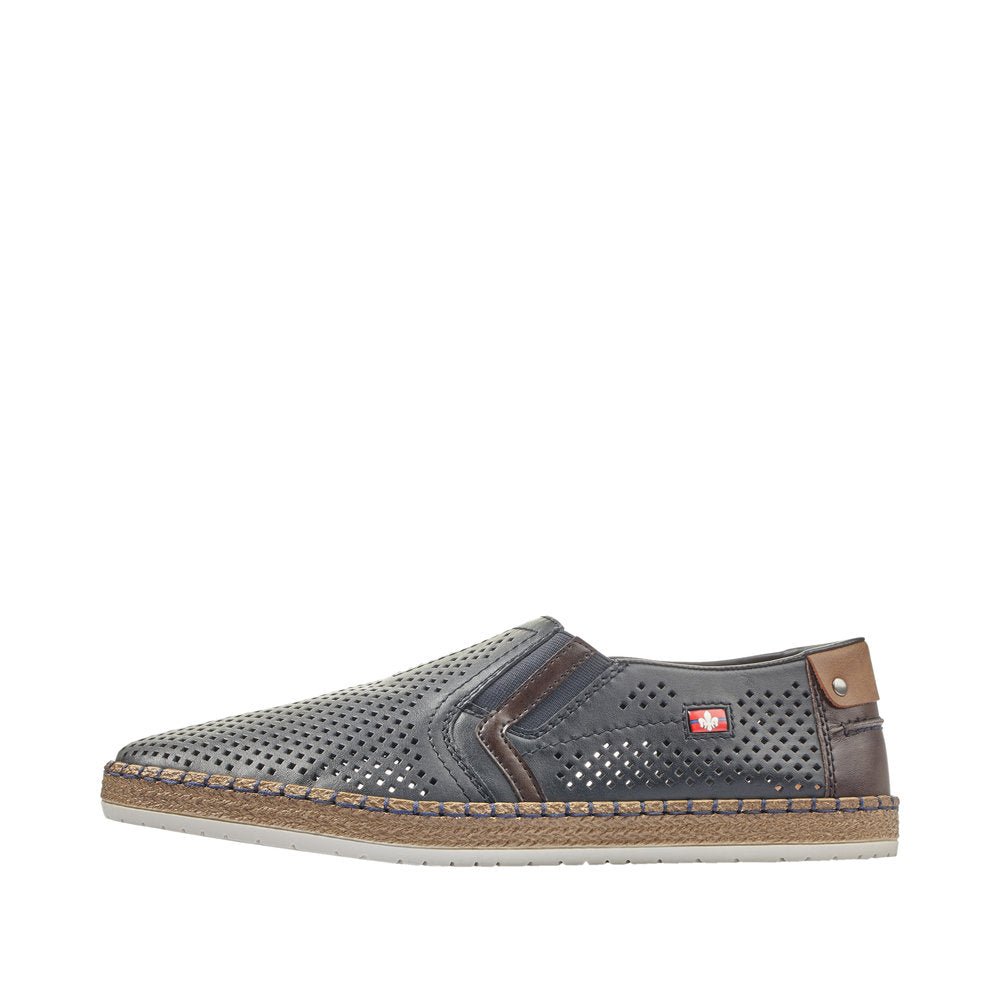 Pantofi Barbati Piele Naturala Rieker RIEK B5297 - Rieker - amely.ro