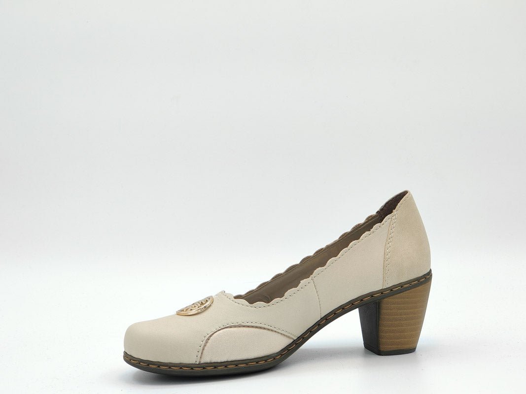 Pantofi Dama Eleganti Rieker Riek 40910/ Cr - Rieker - amely.ro