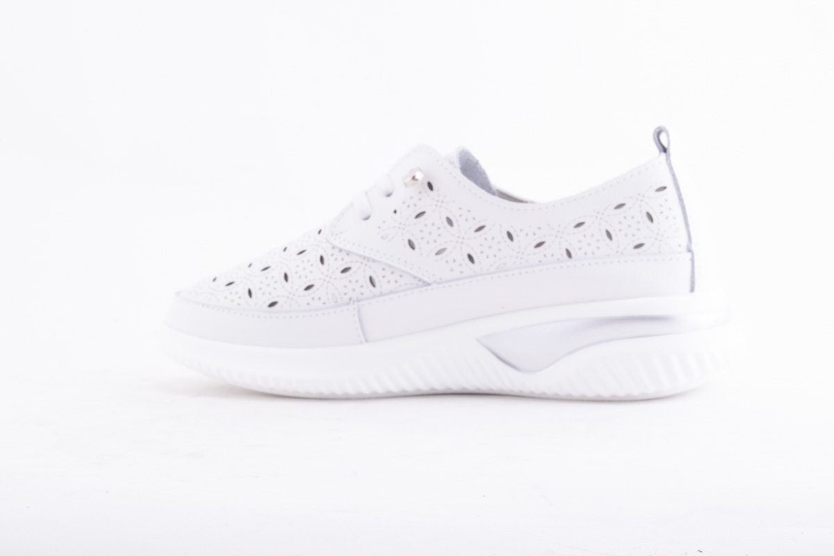 Pantofi Dama Etore Piele Naturala Bell A096 /Alb - amely.ro - amely.ro