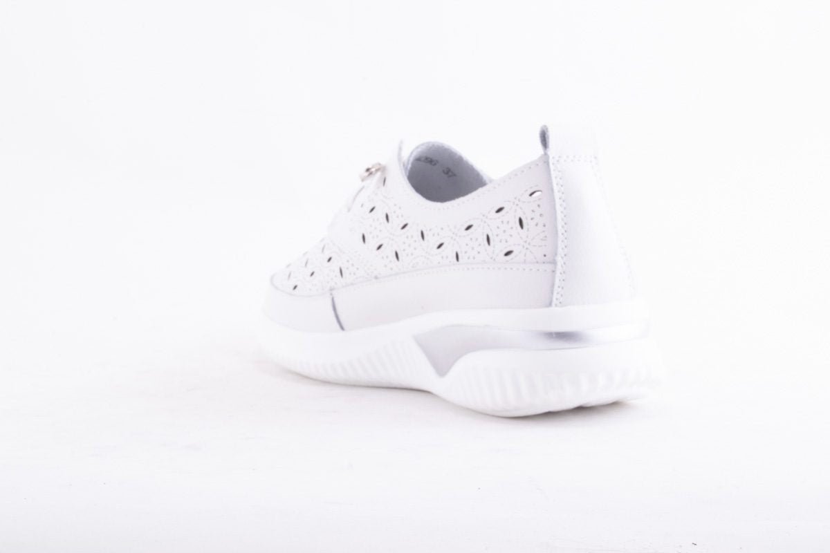 Pantofi Dama Etore Piele Naturala Bell A096 /Alb - amely.ro - amely.ro