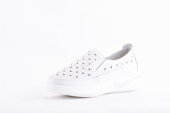 Pantofi Dama Etore Piele Naturala Bell A098 /Alb - amely.ro - amely.ro