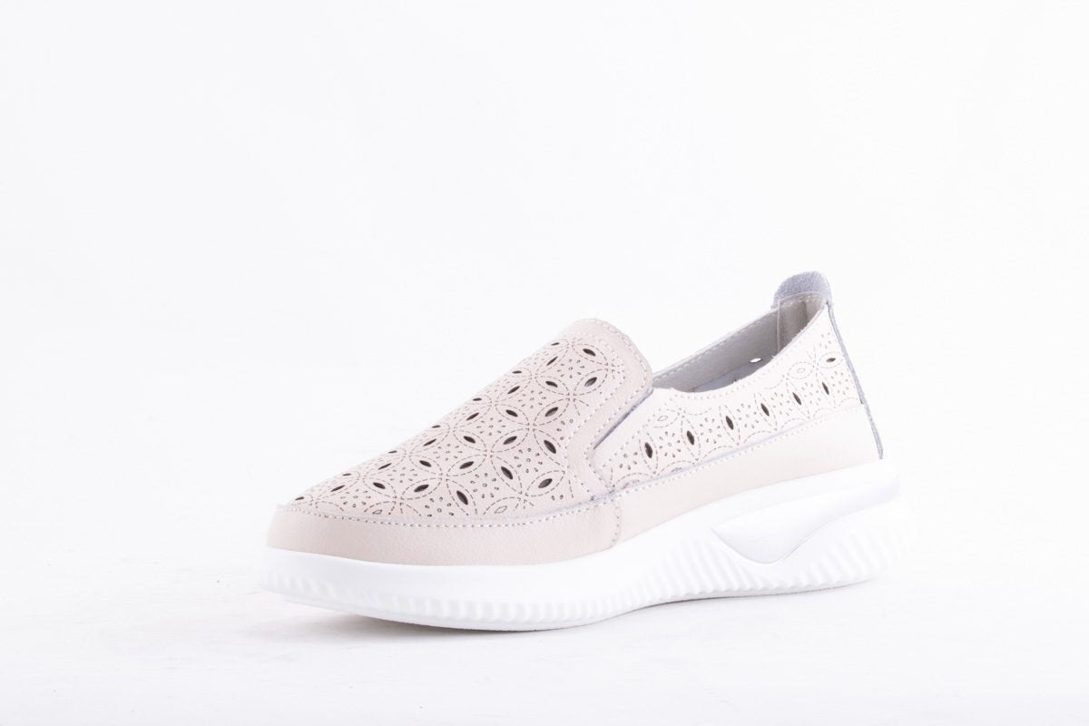 Pantofi Dama Etore Piele Naturala Bell A098 /Bej - amely.ro - amely.ro