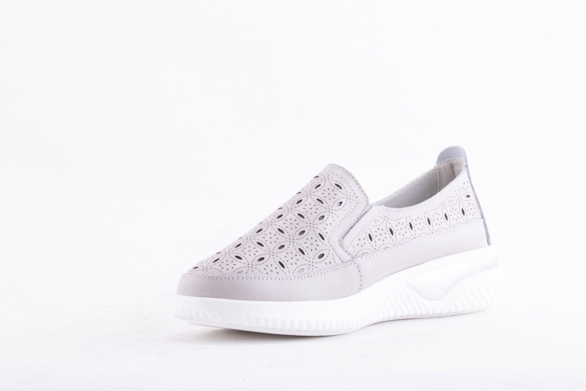 Pantofi Dama Etore Piele Naturala Bell A098 /Gri - amely.ro - amely.ro