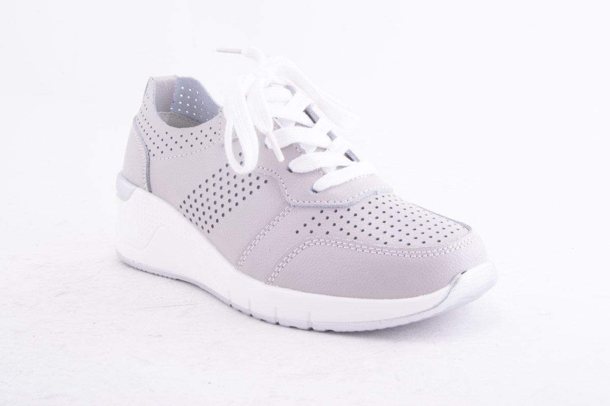 Pantofi Dama Etore Piele Naturala Bell A509 /Gri - amely.ro - amely.ro