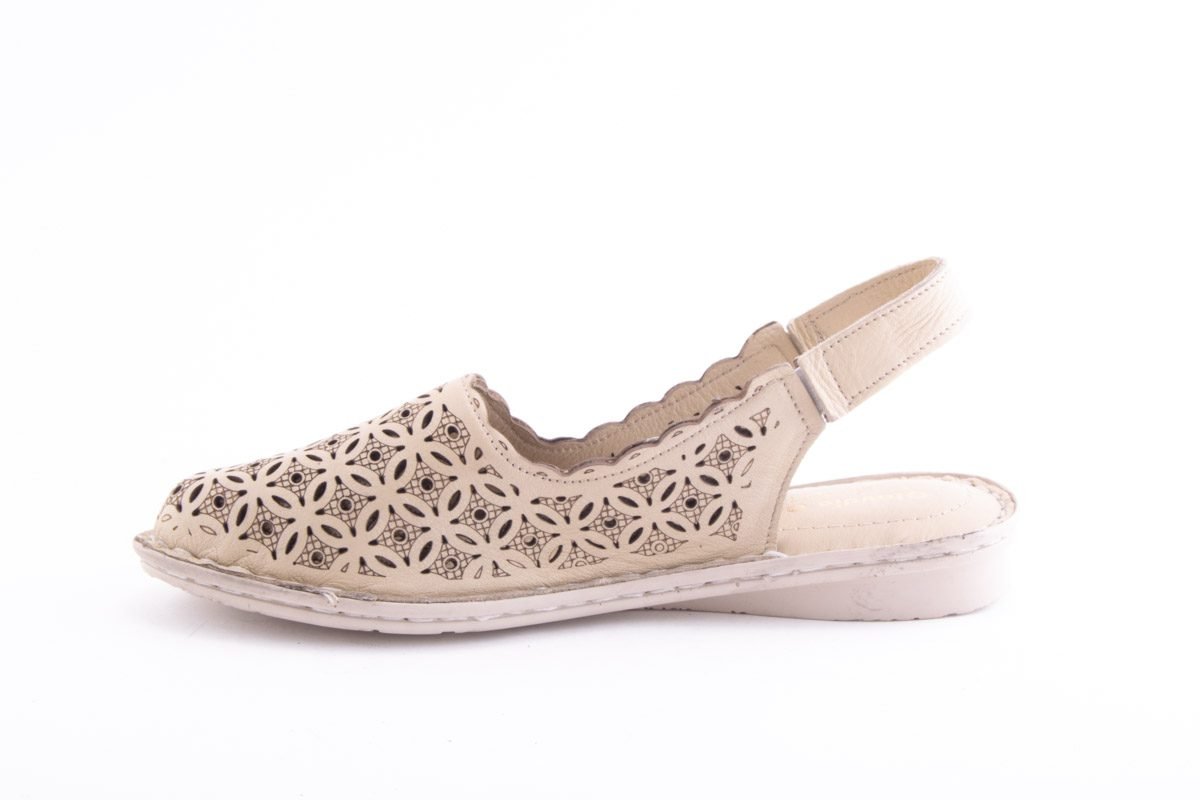 Pantofi Dama Piele Naturala De Vitel Claudio Casini Cart 1008 - L /Bej - Claudio Casini - amely.ro